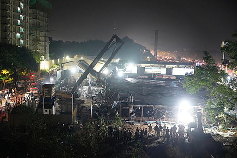 Rescue operation after Mumbai billboard collapse